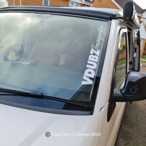 VDUBZ Transporters Large Windscreen Sticker