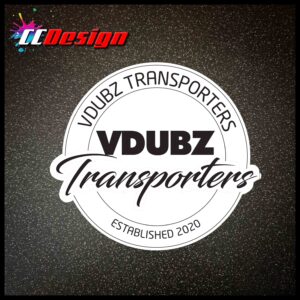 VDUBZ Transporters 80mm Corner Sticker