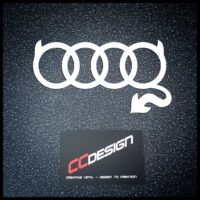 Audi Devil Rings Sticker