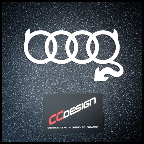 Audi Devil Rings Sticker