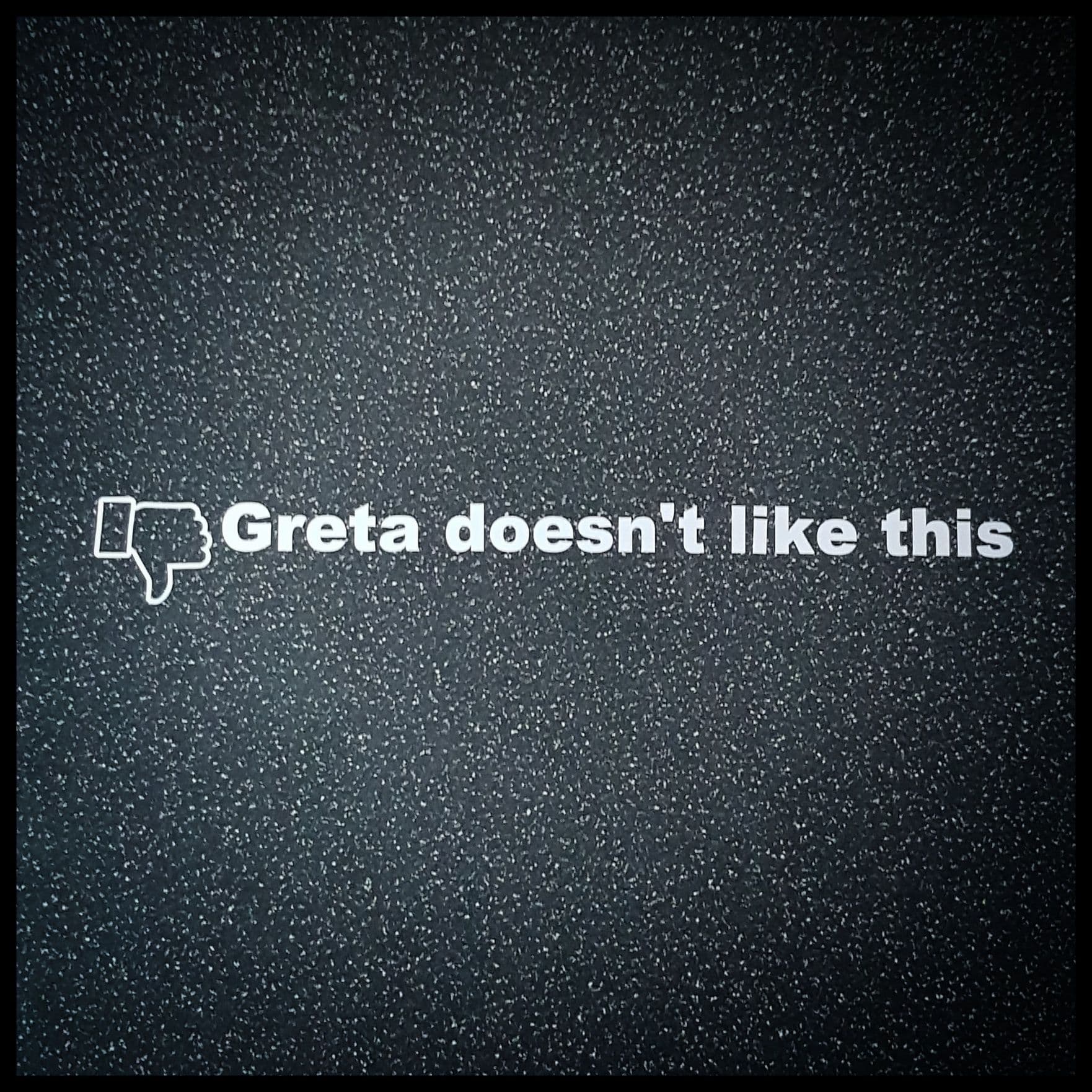 Greta doesn't like this!