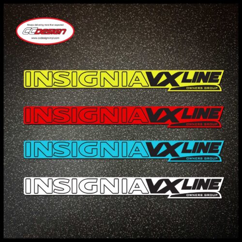 Official Insignia VX Line Owners Club Sticker