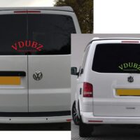 VDUBZ TRANSPORTERS CURVED STICKER