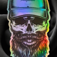 VDUBZ TRANSPORTERS HOLOGRAPHIC BEARDED SKULL