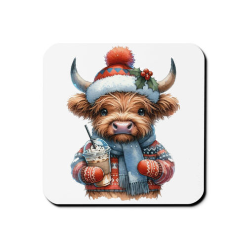 Cute Highland Cow Mug & Coaster Set - Image 3