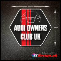 AUDI OWNERS CLUB UK (AOCUK) Official Club Sticker